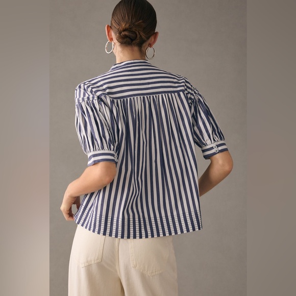 Anthropologie Darsey Popover Swing Top - Picture 3 of 8